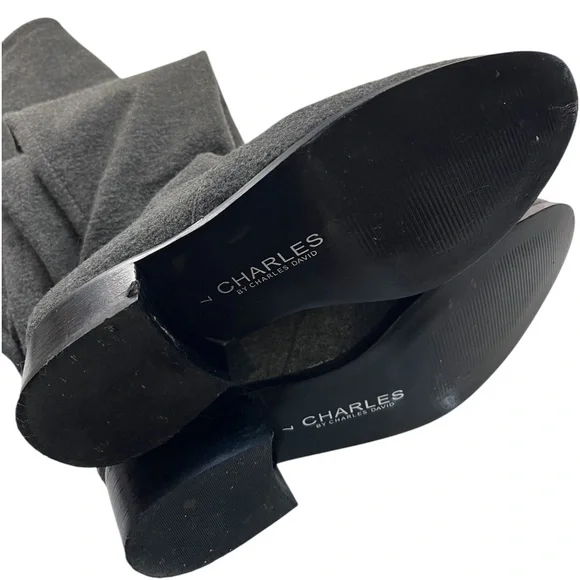 Charles by David Charles Gravity, Gray over-the-knee boots,Size 7 - Picture 13 of 15